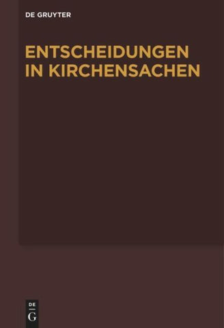 Entscheidungen in Kirchensachen seit 1946 / 1.1.-31.12.2006