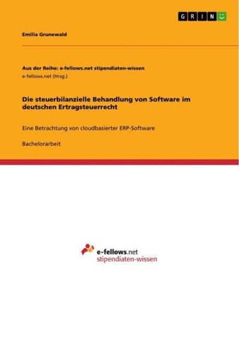 Die steuerbilanzielle Behandlung von Software im deutschen Ertragsteuerrecht