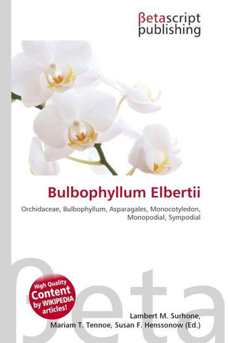Bulbophyllum Elbertii