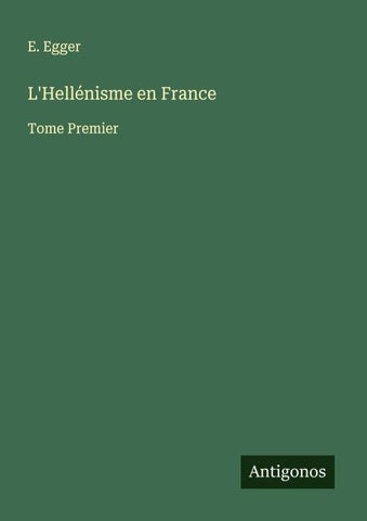 L'Hellénisme en France