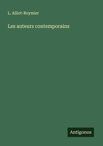 Les auteurs contemporains