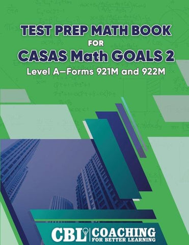Test Prep Math Book  for  CASAS Math GOALS 2  Level A-Forms 921M and 922M