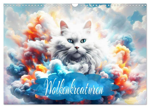 Wolkenkreaturen (Wandkalender 2026 DIN A3 quer), CALVENDO Monatskalender
