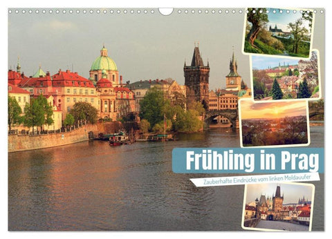Frühling in Prag (Wandkalender 2026 DIN A3 quer), CALVENDO Monatskalender