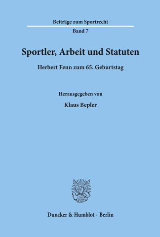 Sportler, Arbeit und Statuten.