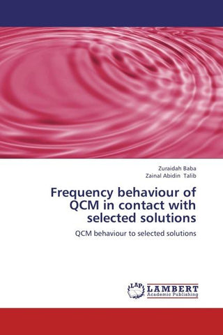 Frequency behaviour of QCM in contact with selected solutions