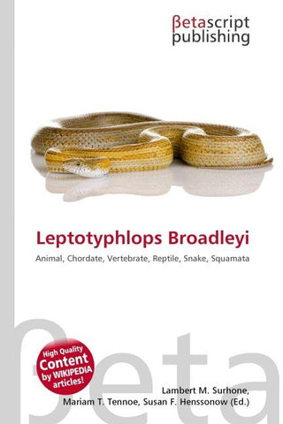 Leptotyphlops Broadleyi