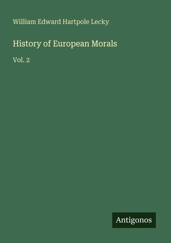 History of European Morals