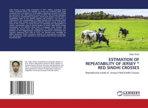 ESTIMATION OF REPEATABILITY OF JERSEY * RED SINDHI CROSSES