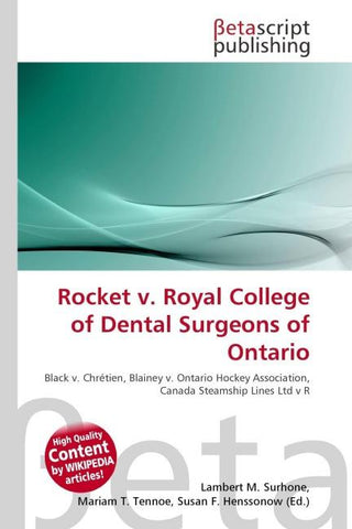Rocket v. Royal College of Dental Surgeons of Ontario