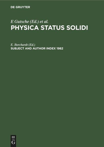 Subject and Author Index 1982
