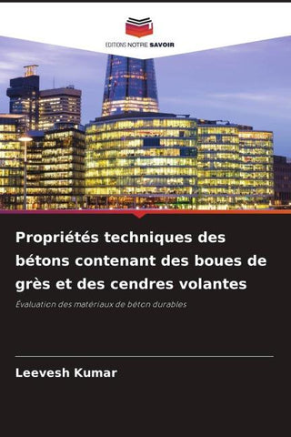 Propriétés techniques des bétons contenant des boues de grès et des cendres volantes
