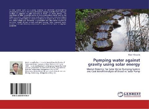 Pumping water against gravity using solar energy