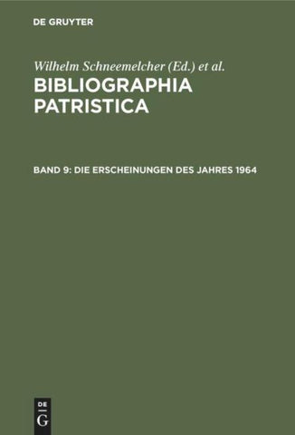 Die Erscheinungen des Jahres 1964