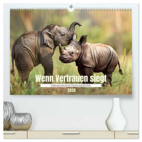 Wenn Vertrauen siegt (hochwertiger Premium Wandkalender 2026 DIN A2 quer), Kunstdruck in Hochglanz