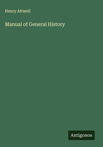Manual of General History