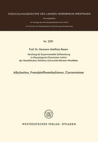 Alkylantien, Fremdstoffmetabolismen, Cancerostase