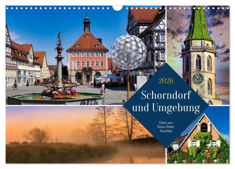 Schorndorf und Umgebung (Wandkalender 2026 DIN A3 quer), CALVENDO Monatskalender