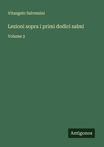 Lezioni sopra i primi dodici salmi