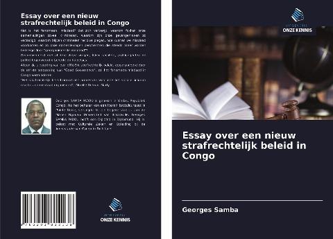 Essay over een nieuw strafrechtelijk beleid in Congo