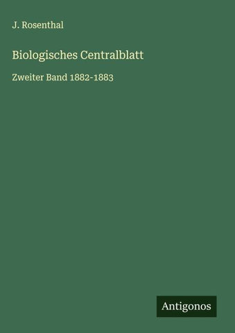 Biologisches Centralblatt