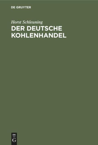 Der deutsche Kohlenhandel