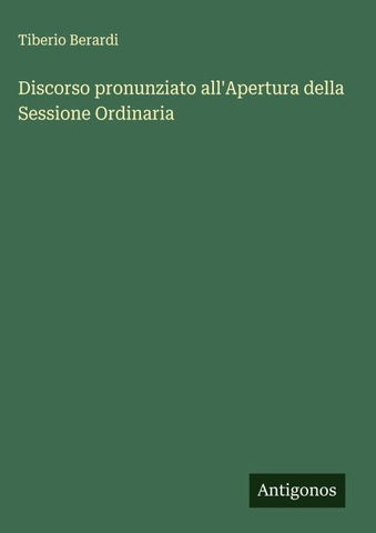 Discorso pronunziato all'Apertura della Sessione Ordinaria