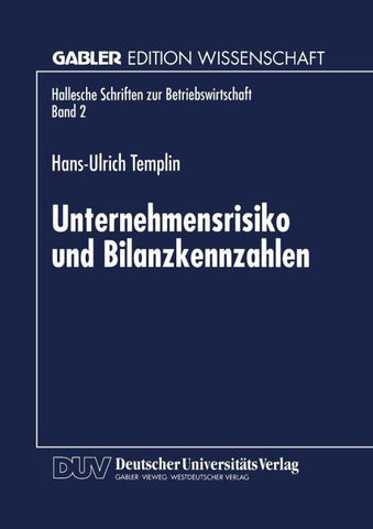 Unternehmensrisiko und Bilanzkennzahlen