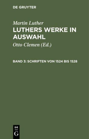 Schriften von 1524 bis 1528