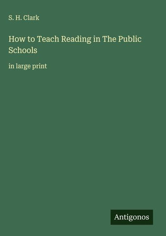 How to Teach Reading in The Public Schools