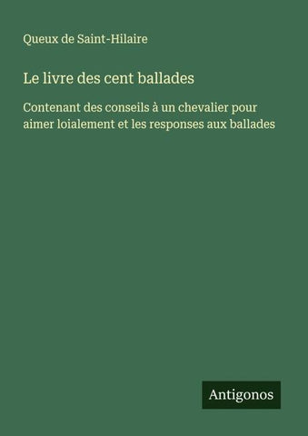 Le livre des cent ballades