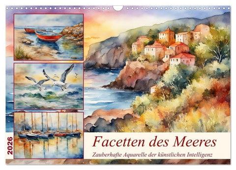 Facetten des Meeres (Wandkalender 2026 DIN A3 quer), CALVENDO Monatskalender