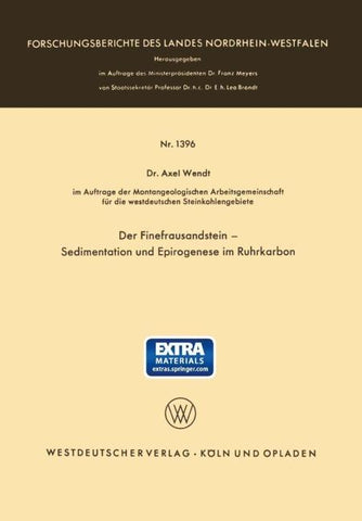 Der Finefrausandstein — Sedimentation und Epirogenese im Ruhrkarbon