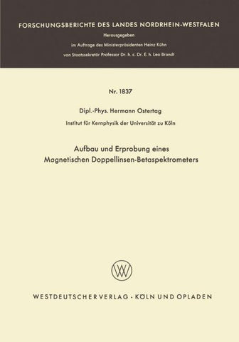 Aufbau und Erprobung eines Magnetischen Doppellinsen-Betaspektrometers
