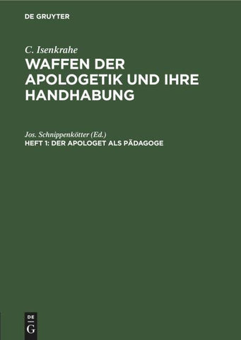 Der Apologet als Pädagoge