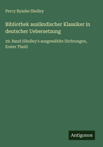 Bibliothek ausländischer Klassiker in deutscher Uebersetzung