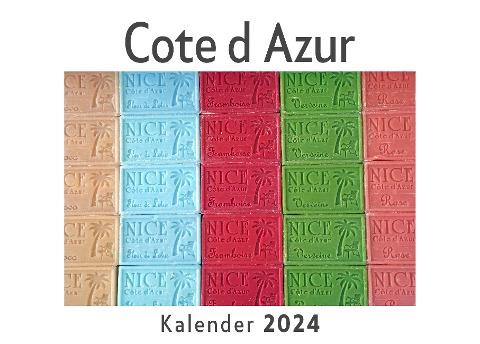 Cote d Azur (Wandkalender 2024, Kalender DIN A4 quer, Monatskalender im Querformat mit Kalendarium, Das perfekte Geschenk)