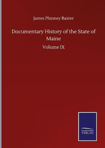 Documentary History of the State of Maine