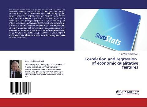 Correlation and regression   of economic qualitative   features