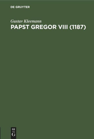 Papst Gregor VIII (1187)