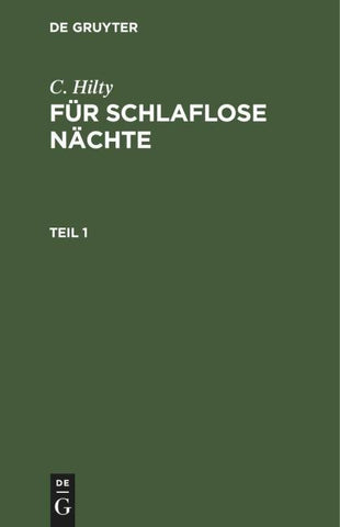 Für schlaflose Nächte. Teil 1