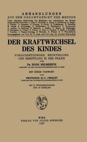 Der Kraftwechsel des Kindes