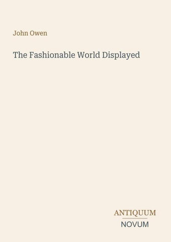 The Fashionable World Displayed