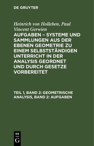 Geometrische Analysis, Band 2: Aufgaben