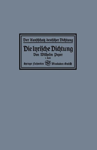 Die lyrische Dichtung