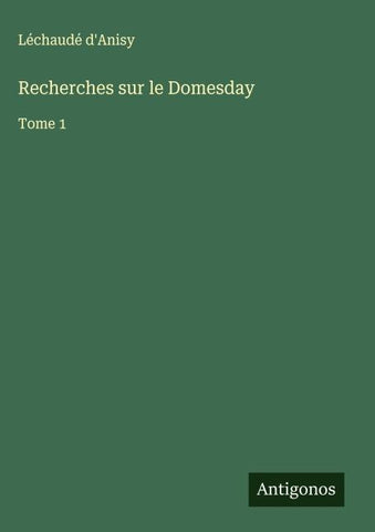 Recherches sur le Domesday