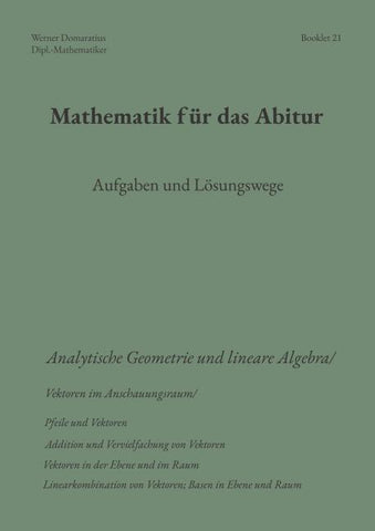 Mathematik für das Abitur