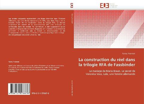 La construction du réel dans la trilogie RFA de Fassbinder