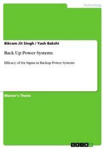Back Up Power Systems