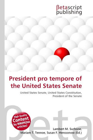 President pro tempore of the United States Senate